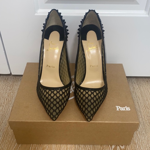 *SOLD** CHRISTIAN LOUBOUTIN GUNI PUMP 100 SZ 40.5 - Picture 9 of 12